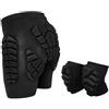 Lixada Pantaloni protettivi imbottiti, pantaloncini protettivi da snowboard, pantaloni protettivi per bambini, uomo e donna, imbottiti 3D, per snowboard, pattinaggio e sci