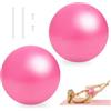 SunTaYon 2 Pezzi Palla Pilates Piccola, 25 CM Palle Pilates, Rosa Palla Fitness | Antiscivolo Soft Ball per Pilates, Anti Scoppio Fitball con Tubo per Gonfiaggio e Tappo,per Equilibrio e Allenamento a Casa