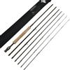 Aventik Z Economic 6 Pezzi Viaggio Mosca Canne Da Pesca 8'9 LW4/5, 9'1'' LW5/6, 10'3 LW2/3, Tre Colori Moda, Azione Veloce, Leggera, Super Compact (Camo, 10'3'' LW2/3)