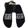 Gadgetking Calzini da uomo con scritta I'm Not Gay But £20 is £20 Socks Mens Gift For He Adult Secret Santa Gay Boyfriend Calza Filler Natale Compleanno Pensionamento Novlelty Presente Scherzo Rude Idea