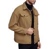 QUNERY Giacca Camicia Uomo Cappotto di Lana Giacche con Bottoni | Cappotto di lana di Mezza Stagione, Giacche Corto Autunnale/Invernale, con Risvolto, Comoda, Tinta Unita