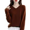 Haitpant Autunno Inverno 100% Lana Merino Maglione Donna Maglia Cashmere Pullover di Base Scollo a V Chic Top Caldi