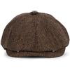 KeepSa Newsboy cap Coppola Uomo Berretto 8 Spicchi Piatto Gatsby cap | Berretto Lana Peaky Irish Wool Felt Ivy cap,adatto per uso quotidiano guida e golf,trekking pesca e viaggio