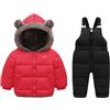 Générique Tuta da sci per bambini,Salopette,Polare,Impermeabile,Inverno | Piumino Imbottito,Cappuccio,Antivento,Per Sci Slittino Neve,Ragazzo Ragazza,18M-6Y,Caldo,Protezione Fredda