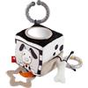 sigikid Dadi attivi Dalmata, Dotson, giocattolo per bambini con contrasto in bianco e nero, giocattolo per abilità motorie, con sonaglio, specchio, pellicola scoppiettante, elemento regalo per bambini