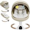 cozydwells Altalena elettrica per bambini, 0-6 mesi, max. 9 kg (beige)