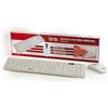 LINK, TASTIERA ITALIANA SLIM E MOUSE COMBO WIRELESS BIANCA