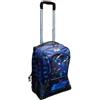 PRESTIGE & DELUXE Trolley Zaino scuola compatibile con Batman Spallacci Imbottiti, Per Bambino, Scuole Elementari + omaggio 7 penne multicolore e portachiave fischietto