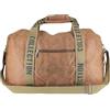 Generisch Grande borsa da viaggio vintage da donna e uomo Weekender borsa sportiva bagaglio a mano in finta pelle scamosciata, marrone cammello, Handgepäck 20 Zoll, Retro vintage