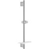 GROHE SmartActive Barra Doccia 600 mm, Supersteel, 26602DC0 | FastFixation Plus, TileFix profondità regolabile, Vassoio EasyReach, Finitura LongLife, Supporti a parete in metallo