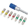 Draper 82400 - Set di punte per cacciavite colorate con supporto magnetico (8 pezzi)