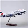 ZOCO Avion Da Collezione British Airways A380 1:160 Scala 47 Cm Con LED