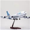 ZOCO Avion da Collezione Airbus A380 1/160 ZOCO Resina 50,5 cm Modello Ridotto