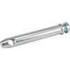 cyclingcolors perno traino trattore gancio rimorchio attacco asse spina scatto spinotto carrellino acciaio auto, 16mm x 43mm