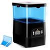 fishkeeper Mangiatoia automatica programmabile per laghetto esterno, 2,8 l | Mangiatoia per laghetto koi con display LCD, resistente alle intemperie e antiribaltamento, ideale per esterni e vacanze