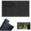 WQNNQW Sfondo per acquario, 40 x 200 cm, statico per acquario, in PVC, statico, per acquario, generico, per parete posteriore dell'acquario, terrario (nero)