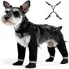 Generic Stivali impermeabili per cani con cinghie regolabili, protezione antiscivolo per le zampe dei cani, stivali riflettenti e resistenti al fango per neve, pioggia, fango e marciapiedi caldi