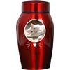 Novalith Urne Personalizzate in Acciaio per Cani e Gatti con Nome e Foto | Urna Funeraria in Acciaio al Titanio Personalizzata, Urna per Animali Domestici come Ricordo Commemorativo