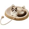 BommFu Cesto Istintivo Felino Intrecciato Dei | Per Con Pallina Giocattolo Per Rifugi Genitori Di Animali Amanti Degli Animali Casa Camera Da Soggiorno Studio Ufficio