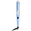 MONTY SOUL Arricciacapelli in Ceramica a Spirale 32 mm - Ferro Arricciante Elettrico - Display LED, Riscaldamento Rapido PTC, Temperatura 140-230°C, Modello Spiral Curler (Azzurro)