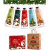 BIVYAX 5 Pezzi Crema Mani Natale Set 30g,Crema Mani Idratante Rapido Assorbimento,per Pelli Secche,come Set Regalo per Donna e Uomo,con Confezione Regalo Colorata,con 1 Borsa Regalo Albero Natale