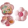 IMLDUY Portapillole da Viaggio, Porta Pillole Tascabile per Medicine e Integratori, Organizer Giornaliero Portatile con Scomparti, Scatolina Porta Pastiglie per Borsa e Tasca, Rosa