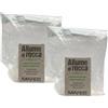 FEI FAN 2x Pietra Minerale Naturale ALLUME DI ROCCA Ideale Per La Cura e L'Igiene Della Pelle Del Corpo, Senza Profumi, Alcool e Additivi Chimici 100g