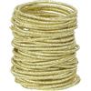 Ymapinc Mini elastici per capelli dorati sottili per coda di cavallo, elastici in gomma dorata per elastici per capelli scintillanti, senza intoppi