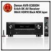 Denon AVR-X3800H Ricevitore AV 9.4ch 8K IMAX HDR10 Nero NUOVO Giappone