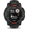 Garmin InstinctÂ® 3 Solar 45mm Schwarz mit Silikon-Wechselarmband 22 mm Schwarz
