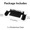 Retrogame Custodia Protettiva in PC e TPU Compatibile con Switch 2, Cover Rigida con Impugnatura Ergonomica e Protezione Antipolvere, Design Posteriore Aperto, Nero