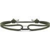 Nato Cuff - Bracciale Paracord 2mm - Gancio Loop Argento 925 - Fatto a mano in Francia - Gioiello Uomo o Donna regolabile