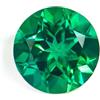 TXTIGER Pietra di smeraldo, smeraldo artificiale coltivato in laboratorio, verde smeraldo, 0,5 - 2,0 ct, taglio brillante rotondo, certificato AGL, pietra sfusa per la creazione di gioielli (orecchini, anelli