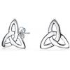 Bling Jewelry Piccoli Antichi Orecchini A Perno Con Simbolo Del Nodo D'Amore Trinitario Celtico Irlandese In Argento Sterling .925 (7 MM) Per Donne E Adolescenti