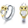 REDSUN Orecchini a cerchio con unicorno, koala, bradipo, delfino, in argento Sterling S925, idea regalo per donne, bambini, figlia, nipote, mamma, regalo di compleanno