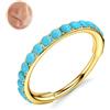 BodyBonita Turchese Piercing Naso Acciaio Inossidabile 316L 20G Piercing Orecchio Cerchio Segmento Cartilagine Rook Tragus Conch Daith Orecchini Piercings Gioielli Labbro Setto per Donna Color Oro/Color Argento
