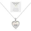 J.Endéar Collana con ciondolo a forma di cuore in onice naturale e madreperla, da donna, in argento Sterling 925 e zirconi, regalo di San Valentino, anniversario, compleanno per lei, con scatola e