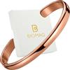 BioMag Bracciale in puro rame - Bracciale in rame per uomo e donna - 100% massiccio, grezzo e non rivestito fatto a mano martellato tibetano