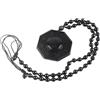 NOENNULL 1 Pezzo di Collana di Ossidiana, Collana di Moda Yin Yang, Pendente, Collane con Pendente di Ossidiana Nera per Donne e Uomini (Black)