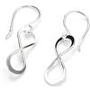 jewellerybox Elegantissimi orecchini pendenti e leggeri in argento Sterling a forma di simbolo infinito