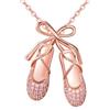 YFN Collana con ciondolo a forma di ballerina in argento Sterling | Fiocco, gioiello per festa della mamma, Natale, Capodanno, compleanno, regalo per donna, nonna, mamma, figlia