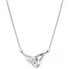 SWAROVSKI COLLANA CLASSICA, CRISTALLI TAGLIO TONDO ARGENTO