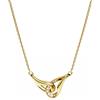 SWAROVSKI COLLANA CLASSICA, CRISTALLI TAGLIO TONDO ORO