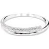 SWAROVSKI BRACCIALE RIGIDO DEXTERA PLACCATO RODIO, M - 17.3 cm