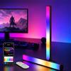 LuminexDesigns Barra Luminosa LED RGB 40 cm VYBE Desk | Luce Gaming con controllo via app e Alexa, sincronizzazione musicale e luce d'atmosfera per TV, PC e camera