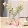 Alpharan - Vaso per fiori a forma di libro, in acrilico trasparente, dal tocco artistico e culturale, ideale per casa e ufficio, piccoli vasi rosa per centrotavola, regali per amanti dei libri