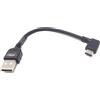 System-S Cavo USB 3.1 Tipo C angolato a 90° per USB 2.0 A 10 cm
