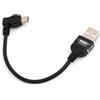SYSTEM-S Cavo mini USB con spina angolata a 90° a destra 10 cm