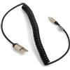 System-S Cavo USB System-S 50-100 cm Cavo a spirale da Micro USB (maschio) a USB A 2.0. (maschio)
