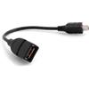 System-S Mini USB maschio a USB A 2.0 femmina cavo adattatore per la ricarica dei dati prolunga del cavo 10 cm